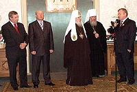 Состоялась встреча Святейшего Патриарха Алексия с организаторами Дней славянской письменности и культуры