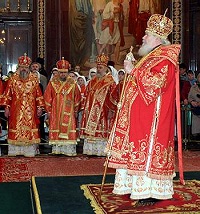 В Храме Христа Спасителя Святейший Патриарх Алексий принял традиционные Пасхальные поздравления В Храме Христа Спасителя Святейший Патриарх Алексий принял традиционные Пасхальные поздравления