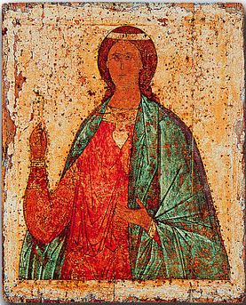 Вмц. Варвара. Икона. Кон. XV в. Круг мастера Дионисия (СПИГИАХМЗ)