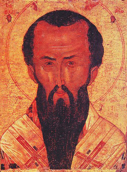 Свт. Василий Великий. Икона. XVI в. Греция