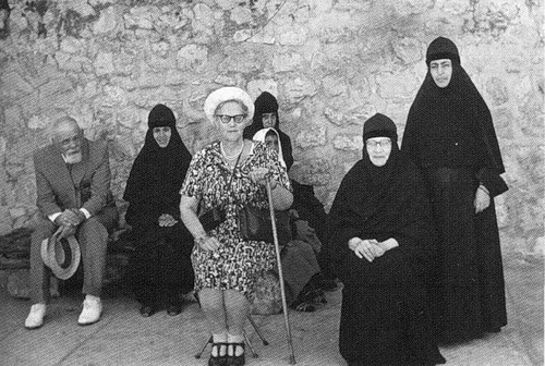 Вера Константиновна в гостях у своей сестры - игумении Тамары на Елеоне
