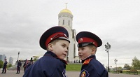 Святейший Патриарх Кирилл принял участие в духовно-патриотической акции «Георгиевский парад — дети победителей»