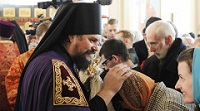 Патриаршее поздравление епископу Николаевскому Аристарху с 20-летием иерейской хиротонии