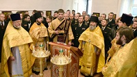 В возрожденном храме святителя Спиридона Тримифунтского в Адмиралтействе совершена первая Литургия