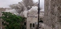 При минометном обстреле мечети в Алеппо погибли 10 человек При минометном обстреле мечети в Алеппо погибли 10 человек
