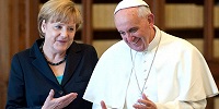 Папа Римский и канцлер Германии обсудили ситуацию на Украине