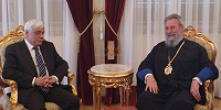 Президент Греции встретился с Предстоятелем Кипрской Кипрской Православной Церкви