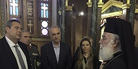 Министр обороны Греции посетил церковь св. Георгия в Каире