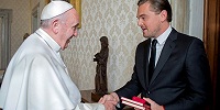 Папа Римский Франциск встретился с Леонардо Ди Каприо