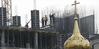 На юге Москвы к лету достроят уникальный по архитектуре храм
