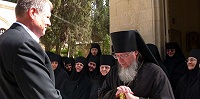 Президент Румынии посетил русский православный монастырь на Елеонской горе в Иерусалиме