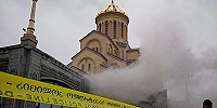 В здании кафедрального собора Святой Троицы в Тбилиси произошел пожар