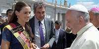 Папа Франциск встретился с «Мисс Германией»