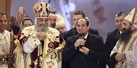 За Рождественской Литургией президент Египта объявил о планах строительства нового собора Коптской Церкви