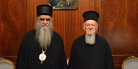 Митрополит Черногорский и Приморский Амфилохий встретился с Константинопольским Патриархом Варфоломеем