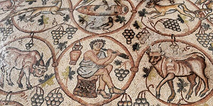 1600-летняя мозаика из византийского монастыря представлена ​​в Западном Негеве в Израиле