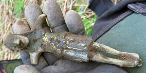 В Норвегии обнаружена 800-летняя позолоченная бронзовая фигура Иисуса Христа