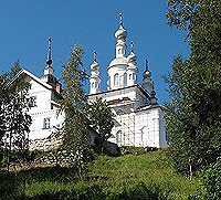 Предстоятель Русской Православной Церкви посетил Голгофо-Распятский скит на острове Анзер