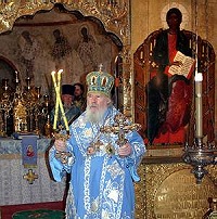 Его Святейшество совершил Божественную литургию в Благовещенском соборе Кремля Его Святейшество совершил Божественную литургию в Благовещенском соборе Кремля