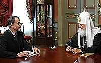 Святейший Патриарх Кирилл встретился с министром культуры РФ А.А. Авдеевым