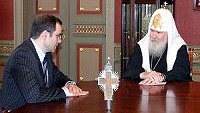 Состоялась встреча Святейшего Патриарха Алексия с губернатором Тверской области Д.В.Зелениным Состоялась встреча Святейшего Патриарха Алексия с губернатором Тверской области Д.В.Зелениным