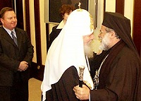 Святейший Патриарх Алексий возглавил встречу делегации Александрийского Патриархата во главе с Блаженнейшим Папой и Патриархом Александрийским и всей Африки Петром VII