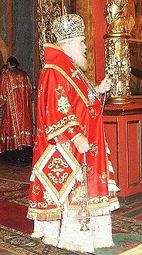 В день памяти св.блгв.кн. Михаила Черниговского и боярина его Феодора Святейший Патриарх Алексий совершил Божественную Литургию в Архангельском соборе Московского Кремля