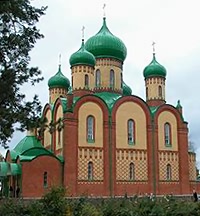 Святейший Патриарх Алексий совершил богослужение в Пюхтицком Успенском монастыре