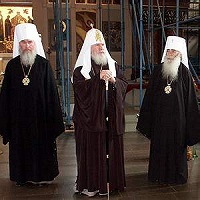 Святейший Патриарх Московский и всея Руси Алексий II посетил храм Успения Божией Матери при Санкт-Петербургском подворье Введенской Оптиной пустыни
