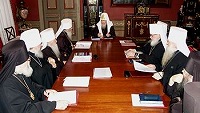 Под председательством Святейшего Патриарха Московского и всея Руси Алексия II началось заседание Священного Синода Русской Православной Церкви Под председательством Святейшего Патриарха Московского и всея Руси Алексия II началось заседание Священного Синода Русской Православной Церкви