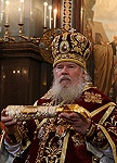 Святейший Патриарх Алексий возглавил торжественную встречу ковчега с частицами мощей святого великомученика Димитрия Солунского
