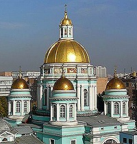 В Великий Четверг Святейший Патриарх совершил Литургию в Богоявленском кафедральном соборе в Елохове