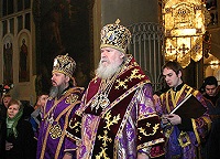 В день памяти св. Алексия, Человека Божия, Святейший Патриарх Алексий совершил Божественную литургию Преждеосвященных Даров и молебен в храме Тихвинской иконы Божией Матери в Алексеевском В день памяти св. Алексия, Человека Божия, Святейший Патриарх Алексий совершил Божественную литургию Преждеосвященных Даров и молебен в храме Тихвинской иконы Божией Матери в Алексеевском