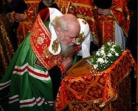 В день памяти св. Варвары Святейший Патриарх совершил молебен в храме преп. Илии Муромца и св. Варвары при гарнизоне штаба РВСН в поселке Власиха В день памяти св. Варвары Святейший Патриарх совершил молебен в храме преп. Илии Муромца и св. Варвары при гарнизоне штаба РВСН в поселке Власиха