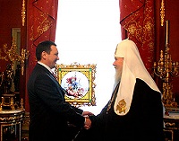 Состоялась встреча Святейшего Патриарха с Президентом Чувашии Н. В.Федоровым Состоялась встреча Святейшего Патриарха с Президентом Чувашии Н. В.Федоровым