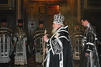 Святейший Патриарх Алексий совершил Литургию Преждеосвященных Даров в Храме Христа Спасителя и удостоил ряд священнослужителей возведения в сан протоиерея и протодиакона Святейший Патриарх Алексий совершил Литургию Преждеосвященных Даров в Храме Христа Спасителя и удостоил ряд священнослужителей возведения в сан протоиерея и протодиакона