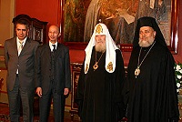 Святейший Патриарх встретился с новоназначенным Чрезвычайным и полномочным послом Королевства Марокко в России Нуреддином Сефиани Святейший Патриарх встретился с новоназначенным Чрезвычайным и полномочным послом Королевства Марокко в России Нуреддином Сефиани