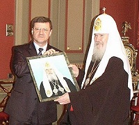 Его Святейшество встретился с Министром юстиции РФ Юрием Чайкой