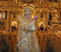 Святейший Патриарх совершил Всенощное бдение в Богоявленском кафедральном соборе Святейший Патриарх совершил Всенощное бдение в Богоявленском кафедральном соборе