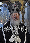 Святейший Патриарх возглавил братский молебен и Литургию Преждеосвященных Даров в Троице-Сергиевой Лавре