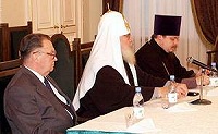Святейший Патриарх встретился с руководством и слушателями Высших Дипломатических курсов при Дипломатической Академии Министерства иностранных дел России