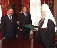 Состоялась встреча Святейшего Патриарха Московского и всея Руси Алексия II c главой администрации Казани, председателем городского Совета народных депутатов К.Исхаковым Состоялась встреча Святейшего Патриарха Московского и всея Руси Алексия II c главой администрации Казани, председателем городского Совета народных депутатов К.Исхаковым