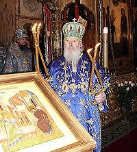 Его Святейшество совершил Божественную литургию в Благовещенском соборе Кремля