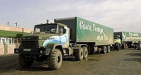 Миссионерский храм-автомобиль путешествует по Калмыкии