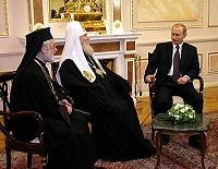 Святейший Патриарх Московский и всея Руси Алексий и Блаженнейший Патриарх Антиохийский и всего Востока Игнатий встретились в Кремле с Президентом России В.В.Путиным