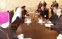 Предстоятель Русской Православной Церкви встретился с делегацией парламентариев Италии во главе с Председателем Палаты депутатов Итальянского Парламента Пьерфердинандом Казини