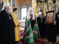 Святейший Патриарх Кирилл посетил Вознесенский кафедральный собор г. Новосибирска