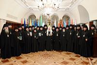 Святейший Патриарх Кирилл вручил дипломы выпускникам курсов повышения квалификации для новопоставленных архиереев Русской Православной Церкви