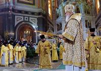 В праздник Рождества Христова Предстоятель Русской Церкви совершил Божественную литургию в Храме Христа Спасителя