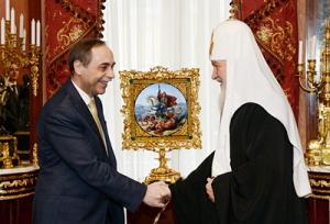 Святейший Патриарх Кирилл встретился с послом Болгарии в России Бойко Коцевым
